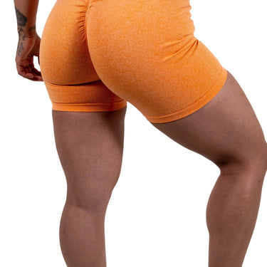 Orange Scrunch Seamless Shorts