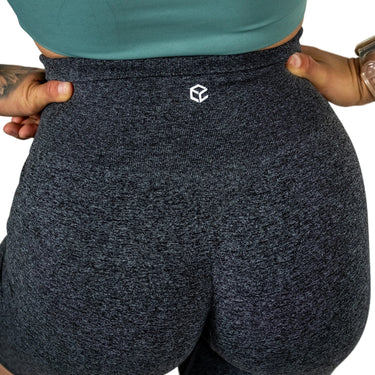 Speckled Black Core Seamless Shorts