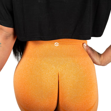 Deep Orange Core Seamless Shorts