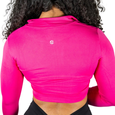 Pink Cropped Sports Jacket